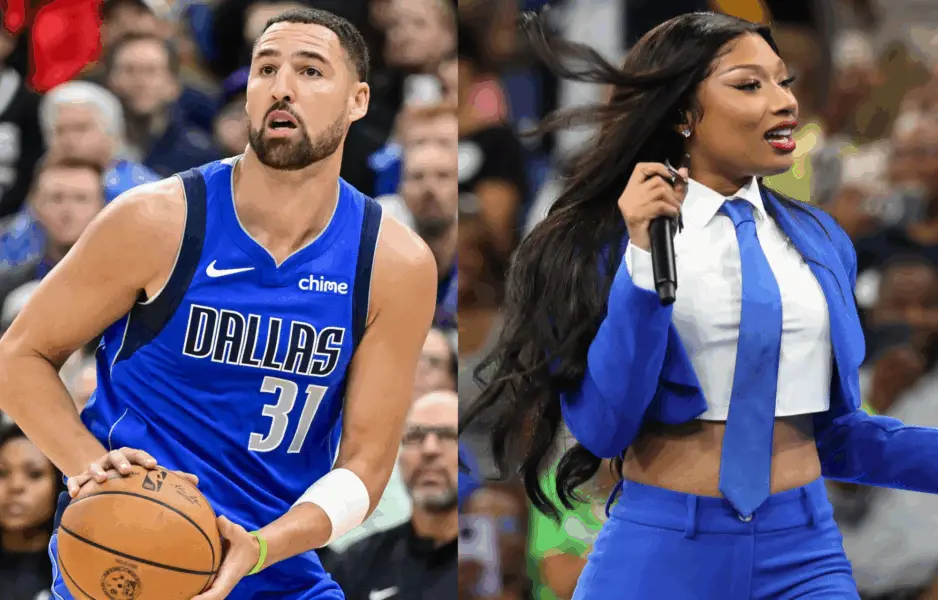 FACT CHECK: Did Megan Thee Stallion Get Banned From Watching Klay Thompson’s Mavericks Games? Klay Thompson and GF Megan Thee Stallion. Photo credits: Imagn