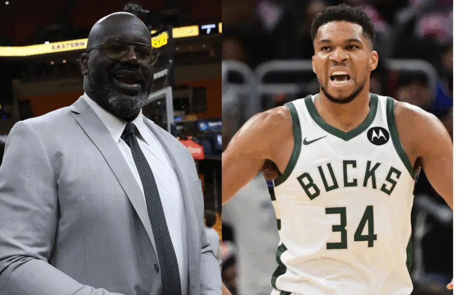 “Shaq Really Flips A Coin Every Day”: NBA Fans Puzzled As Shaquille O’Neal Declares Prime Giannis Antetokounmpo Better Than Him NBA Fans Shocked With Shaq’s Giannis Antetokounmpo Comparison. Photo credits: Imagn