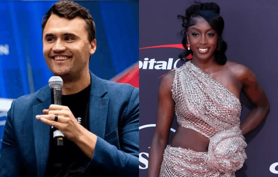 Late political commentator and conservative figure Charlie Kirk got recognition from Louisiana Governor and LSU Tigers women’s basketball star Flau’jae Johnson shared the news. Photo credits: Imagn