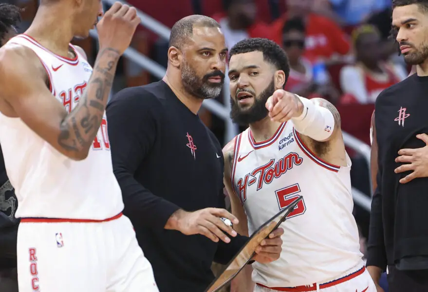 Houston Rockets’ PG Problem? Ime Udoka Sees Positive in 2025 G-League MVP – ‘Brings Aggression on Both Sides’ Ime Udoka, Fred VanVleet, Houston Rockets
