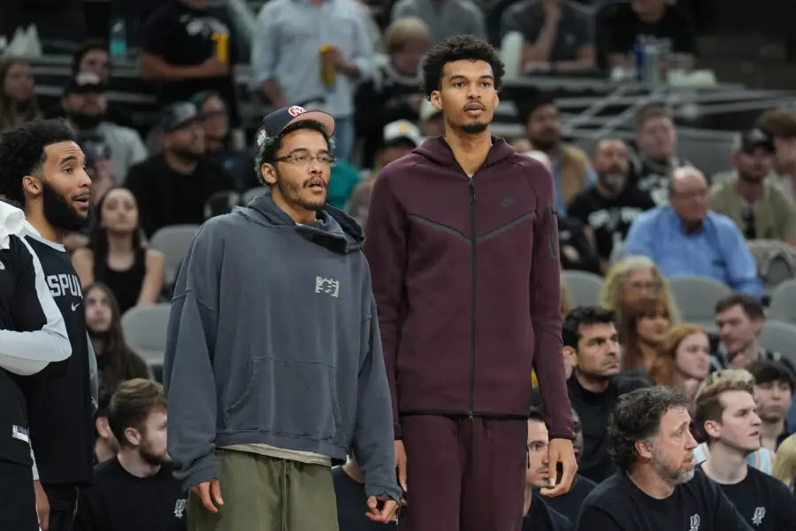 Jeremy Sochan Teases Exciting Year 3 for Victor Wembanyama, Says ‘The Alien’ Will Shock People Victor Wembanyama, Jeremy Sochan, San Antonio Spurs