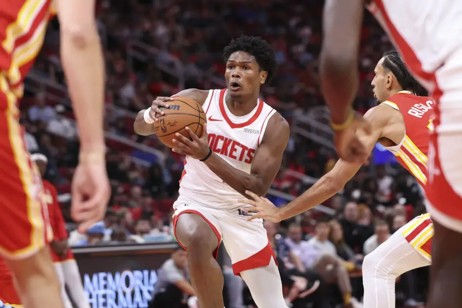 NBA Analyst Thinks Rockets’ Amen Thompson Could Become Prime and Better Ben Simmons With Year 3 Opportunities Amen Thompson, Houston Rockets