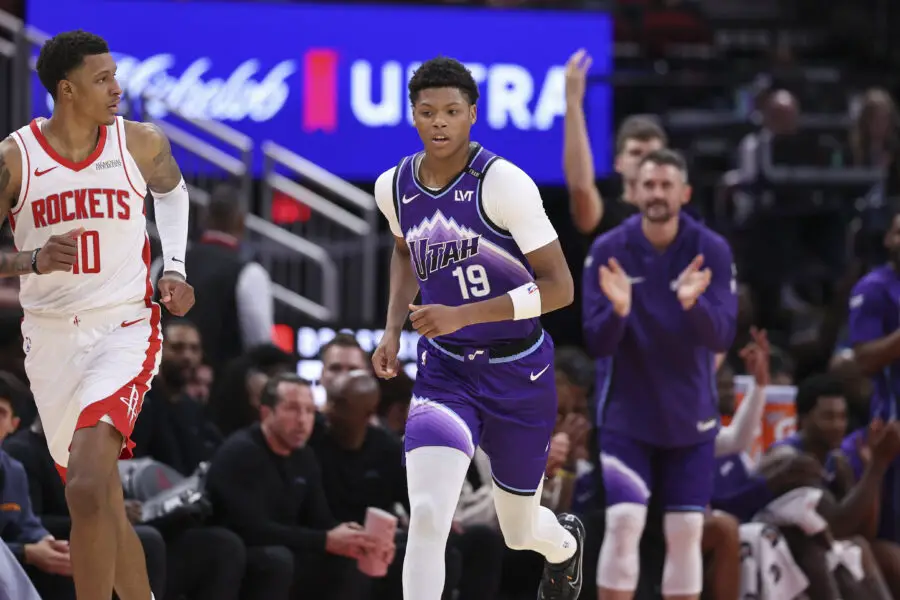 Ace Bailey Makes Remarkable Debut for Utah Jazz But Coach Hardy Said Team Not Entirely About No. 5 Pick USATSI 27277826