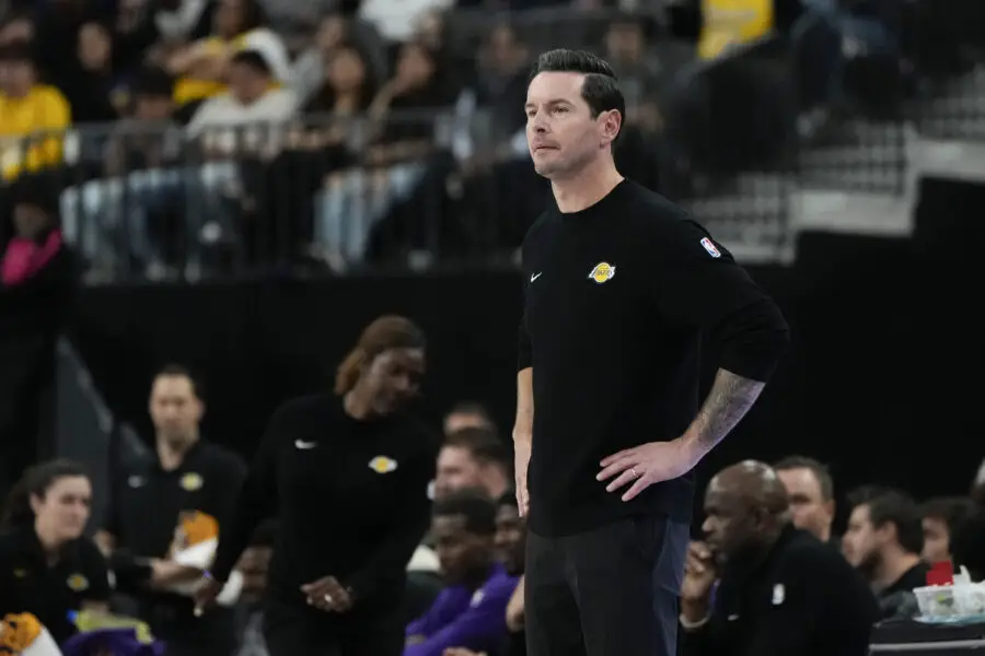 Lakers Coach JJ Redick Does Not Think Cooper Flagg is Similar to NBA and Duke Great But Thought Mavs Rookie is Too Good For an 18-Year-Old USATSI 27334753