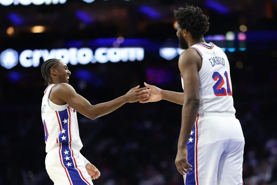 76ers Star Joel Embiid Shades Certain Publication For Disrespecting Him, Teases Exciting New Role and His Own Growth 1 Joel Embiid, Tyrese Maxey, Philadelphia 76ers