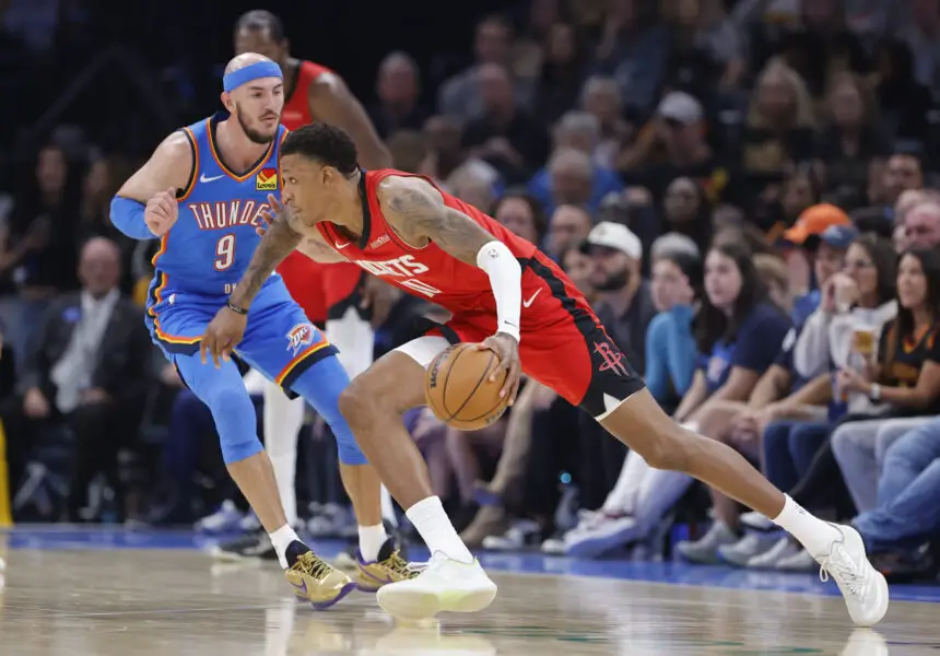 “This Is Not A Good Luck” NBA Accused Of Rigging Thunder – Rockets Game After Video Leak (Watch) USATSI 27384147