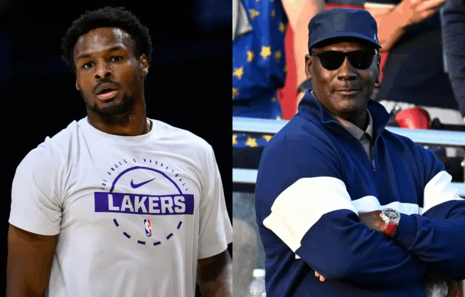 “I’d Take 61 Year Old MJ Right Now Over Bronny”: NBA Fans Weigh-In On Crazy Online Debate That 61-Year-Old Michael Jordan Can Beat Bronny James NBA Fans basketball debate on Michael Jordan versus Bronny James. Photo credits: Imagn