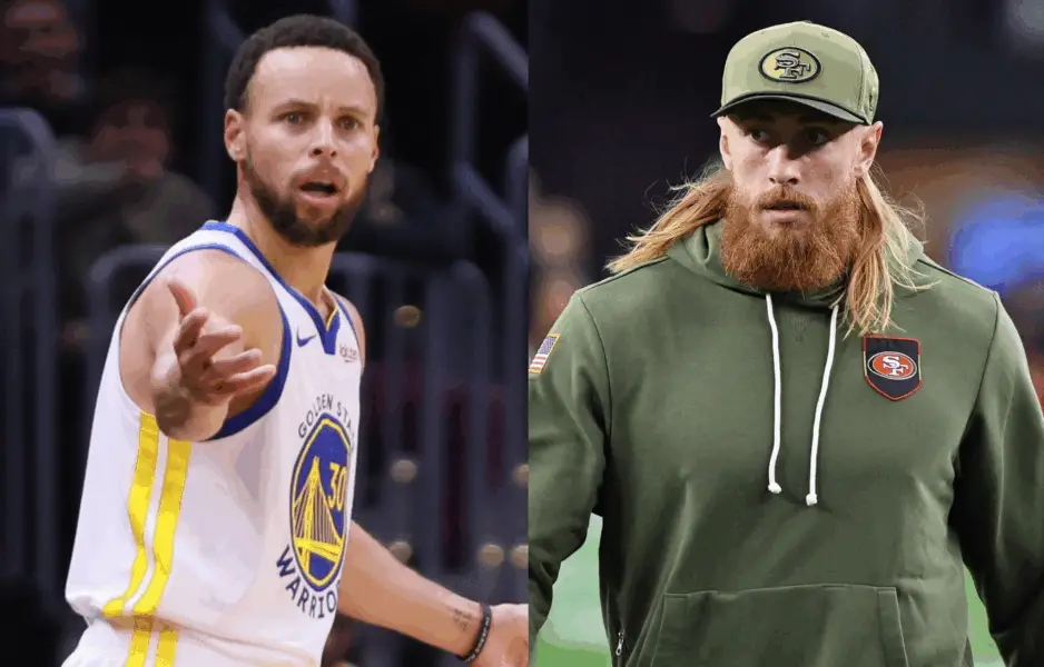 Steph Curry Gets Mocked By George Kittle For Rocking #85 Jersey With Travis Scott x Air Jordan 1 Low “Mocha”