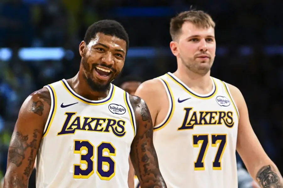 “I’m Glad He’s On My Team” – Luka Doncic Raves Veteran Guard’s Energy and Hustle With Lakers USATSI 27491137 168400517 lowres