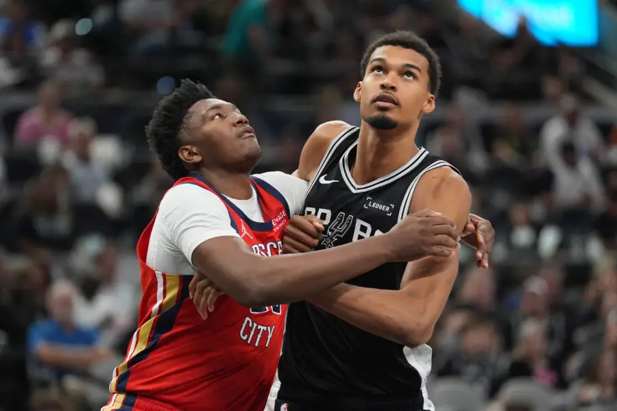 New Orleans Pelicans' Impressive Rookie Derik Queen Receives Catchy Monicker as Tim Duncan Notices 13th Pick's Game 2 Derik Queen, Victor Wembanyama