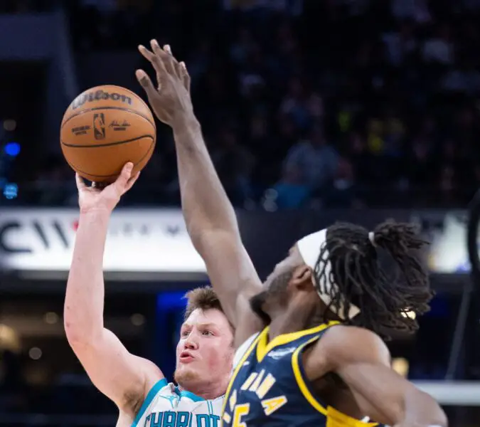 ‘He Comin’ for Curry’ – Charlotte Hornets Rookie Kon Knueppel Reaches Incredible 3-Point Milestone USATSI 27629149 scaled e1763621213988
