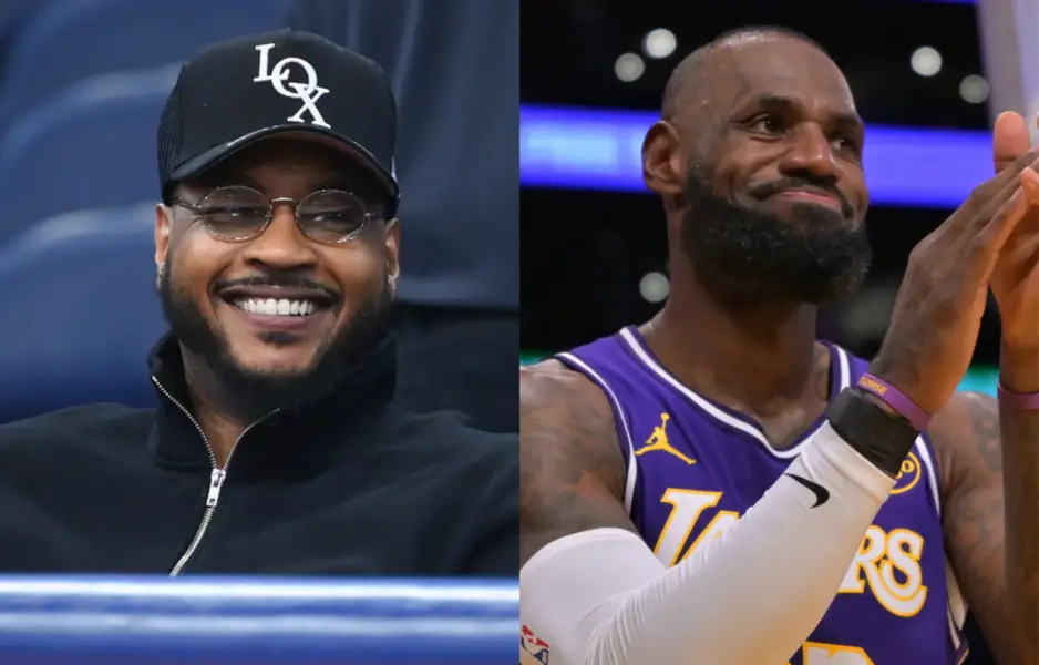 NBA Fans had plenty to say after Carmelo Anthony gave his take on the never-ending Steph Curry and LeBron James debate.