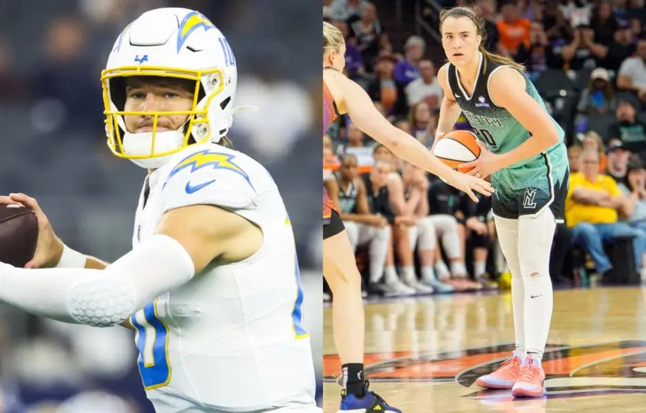 LOOK: Justin Herbert Wears Sabrina Ionescu-Inspired "MeVsMe" Cleats In Chargers Blowout Win Vs Cowboys