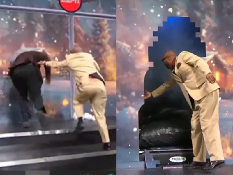 Shaquille O'Neal Destroys ESPN Set Inside the NBA Christmas Special