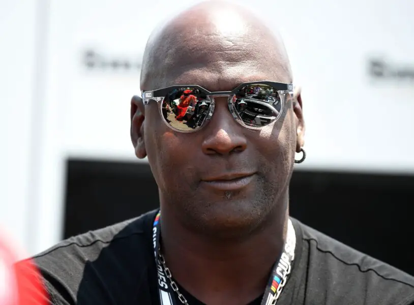 Outraged Michael Jordan Fan Throws Retro Jordans in Trash Over Viral Video With JJ Redick’s Son at Daytona 1 Jun 24, 2023; Nashville, Tennessee, USA; Team 23XI owner Michael Jordan looks on from pit road during qualifying before the Ally 400 at Nashville Superspeedway. Mandatory Credit: Christopher Hanewinckel-USA TODAY Sports