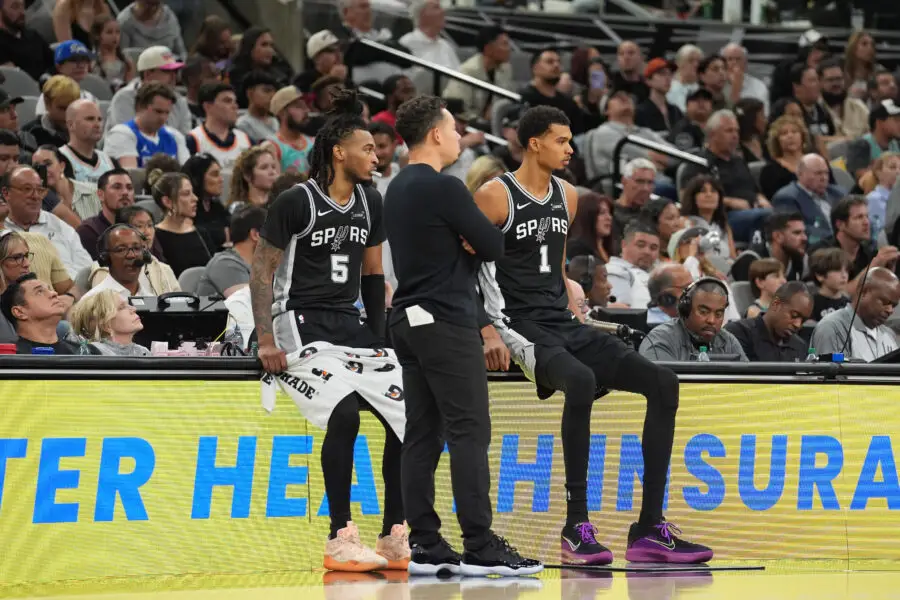 Spurs Coach Mitch Johnson Preaches Patience After They Started Losing Games Once Victor Wembanyama Returned to Starting 5 1 USATSI 27542091