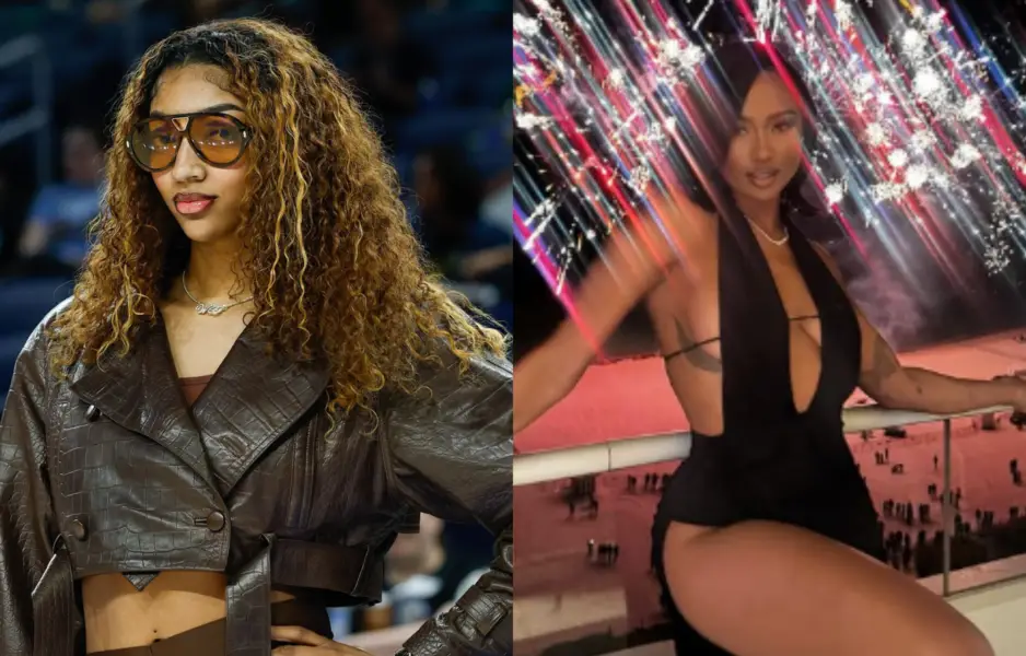 Angel Reese Weighs In As Kayla Nicole Stuns In New Year’s Eve Outfit. Photo credits: Imagn and Instagram