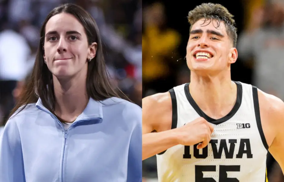 NBA Fans. Caitlin Clark Chimes In On Ex-Iowa Center’s Jaw-Dropping 3-Point Numbers. Photo credits: Imagn and Athlon Sports