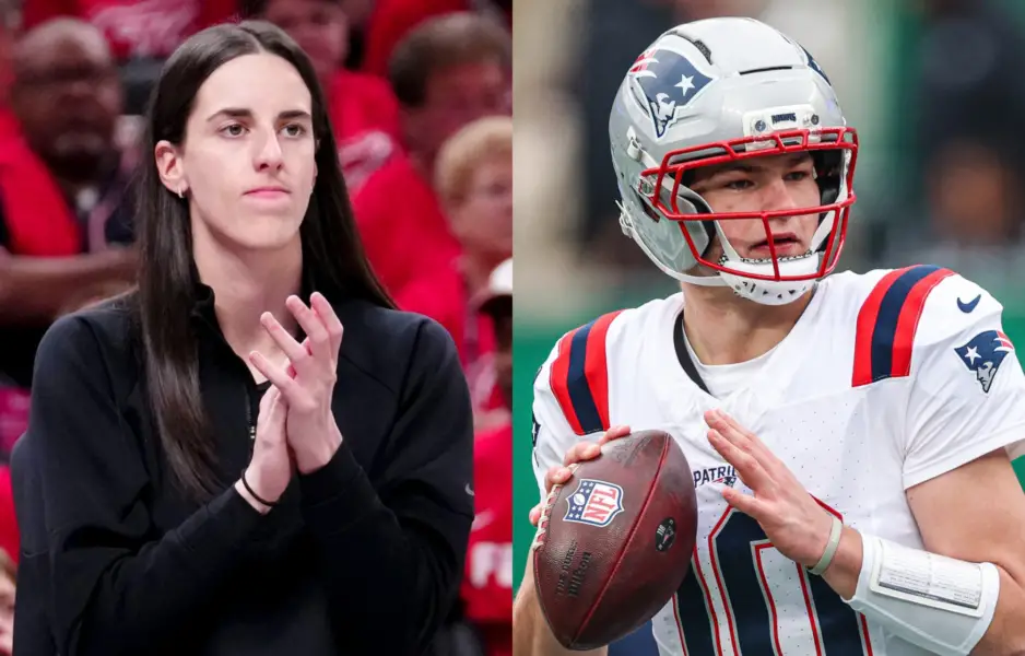 WNBA Fans Chime In As Caitlin Clark Reveals Rooting For Drake Maye And Patriots As Chiefs Miss NFL Playoffs. Photo credits: Imagn