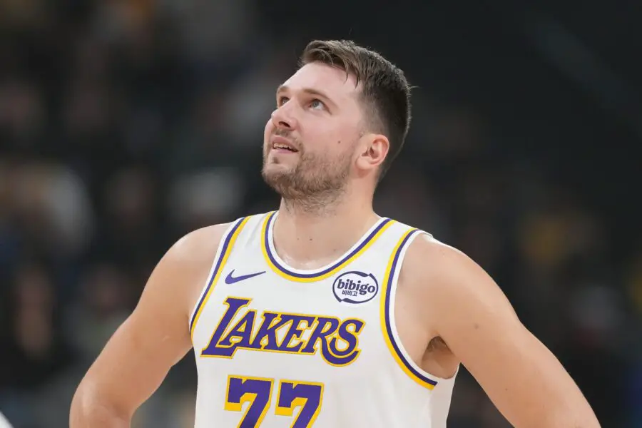 2x All-NBA Points to Luka Doncic Comparison as Lakers’ Defensive Concerns Grow Dec 20, 2025; Inglewood, California, USA; Los Angeles Lakers forward/guard Luka Dončić (77) reacts in the first half against the LA Clippers at Intuit Dome. Mandatory Credit: Kirby Lee-Imagn Images