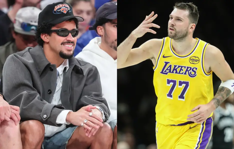 NBA Fans Love Bad Bunny Name Dropping Luka Doncic. Photo credits: Imagn