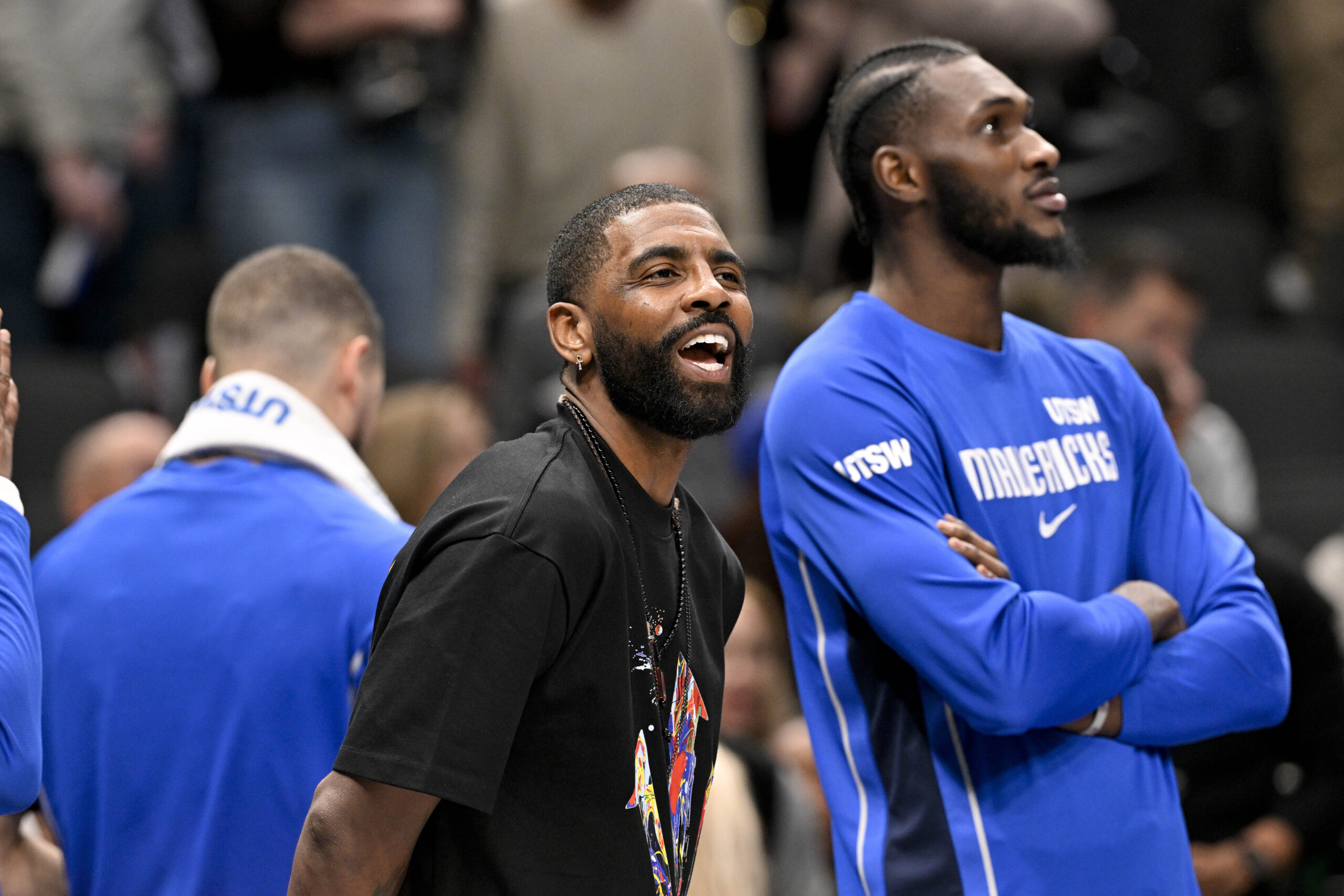 "He Aint Forget How Them Jews. Crackas Did 'Em": NBA Fans Sound Off After Kyrie Irving Appears To Laugh At ESPN Interview Setup 2 NBA fans