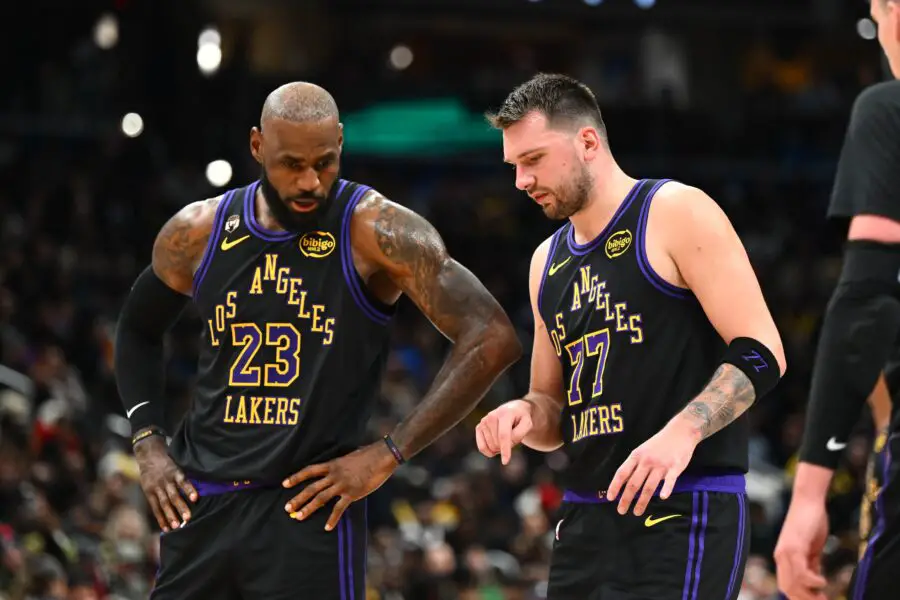 Luka Doncic Gives LeBron James His Flowers After 22nd All-Star Nod